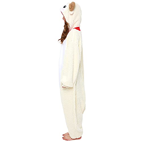 SAZAC Sheep Kigurumi Onesie Jumpsuit Halloween Costume