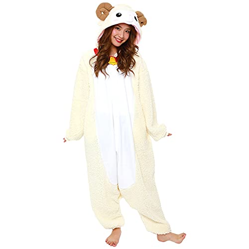 SAZAC Sheep Kigurumi Onesie Jumpsuit Halloween Costume