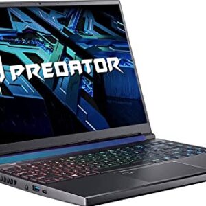 Acer Predator Triton 300 Gaming Laptop, 14.0 inch 165Hz FHD Display, NVIDIA GeForce RTX 3060, 12th Gen Intel Core i7-12700H, 16GB DDR5 RAM, 512GB SSD, Windows 11 Home, Gray, Bundle with Cefesfy