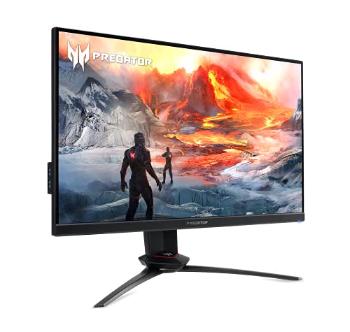 Acer Predator 27" UHD 3840 x 2160 IPS Gaming Monitor | AMD FreeSync Premium | 160Hz | Up to 0.5ms | HDR600 | Delta E<1 | TUV/Eyesafe | USB Type-C, DP 1.4 & 2 x HDMI 2.1 | XB273K LVbmiipruzx