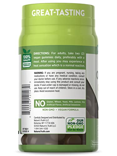 Nature's Truth Oil of Oregano Gummies | Vegan, Gluten Free & Non-GMO Supplement | Natural Mango Flavor | 50 Count