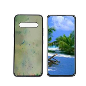 heolculwo compatible with lg v60 thinq 5g phone case, watercolor-aesthetic-cover-44 case silicone protective for teen girl boy case for lg v60 thinq 5g