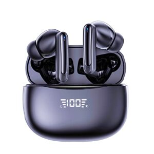 Wireless Earbuds Bluetooth 5.3 Headphones 60H Playtime Earphones with LED Power Display Charging Case IPX7 Waterproof Deep Bass in-Ear Earbuds for iPhone Android Phone Computer TV Laptop Sports