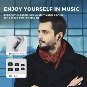 Wireless Earbuds Bluetooth 5.3 Headphones 60H Playtime Earphones with LED Power Display Charging Case IPX7 Waterproof Deep Bass in-Ear Earbuds for iPhone Android Phone Computer TV Laptop Sports