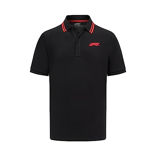 Formula 1 - Official Merchandise - F1 Mens Logo Polo - Black - Size: XL