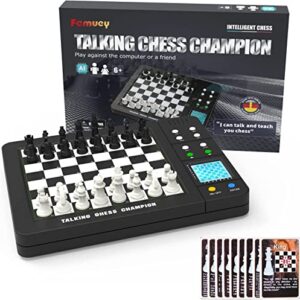 Electronic Chess Set, Computer Chess Game, Chess Set Board Game, Portable Travel Chess Computer Set for Adults, Unique Chess Sets Pen with Large Display Gift