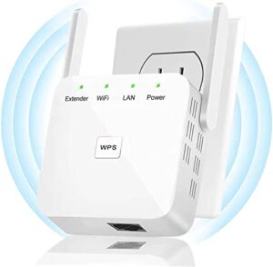 2023 newest wifi extender, wifi repeater, covers up to 9860 sq.ft and 60 devices, ethernet port, quick setup, home wireless signal internet booster