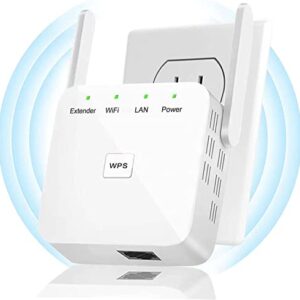 2023 Newest WiFi Extender, WiFi Repeater, Covers Up to 9860 Sq.ft and 60 Devices, Ethernet Port, Quick Setup, Home Wireless Signal Internet Booster