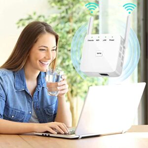 2023 Newest WiFi Extender, WiFi Repeater, Covers Up to 9860 Sq.ft and 60 Devices, Ethernet Port, Quick Setup, Home Wireless Signal Internet Booster