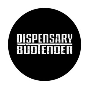 Dispensary Budtender - Dispensary Staff Budtender PopSockets Swappable PopGrip