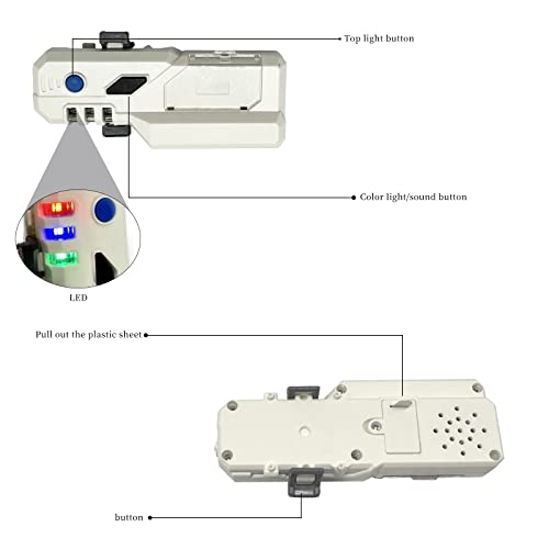 Gytobyte Bey Spinning Top Launcher and Handle Set, with Sound and Light Handle and Shock Absorber