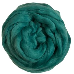 happy classy 1 oz / 28.34 grams premium natural dyed corriedale wool combed top roving green