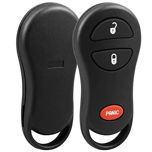 NPAUTO Key Fob Replacement Fits for Dodge Ram 1500 2500 3500 2002-2005, Dakota 2001-2004, Durango 2001-2003, Grand Caravan/Chrysler/Plymouth Prowler - Keyless Entry Remote Control, GQ43VT17T, 04686481