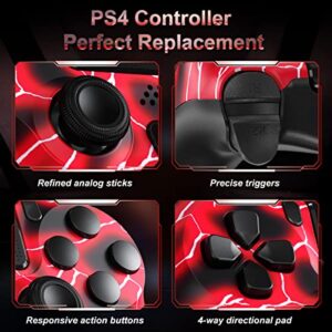 SHINXIN Wireless PS4 Controller, PS4 Controller with Dual Vibration/6-Axis Motion Sensor/Speaker/Audio Jack/Touch Pad/Share Button