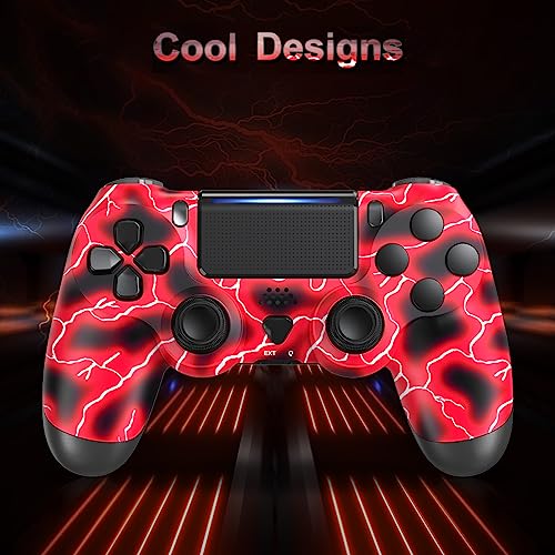 SHINXIN Wireless PS4 Controller, PS4 Controller with Dual Vibration/6-Axis Motion Sensor/Speaker/Audio Jack/Touch Pad/Share Button