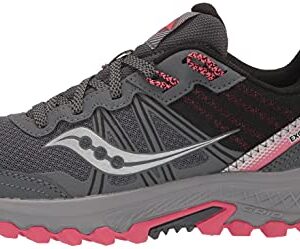 Saucony Women's Excursion TR14 Running Shoe, Charcoal/Coral, 10 W US