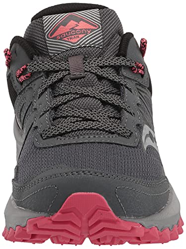 Saucony Women's Excursion TR14 Running Shoe, Charcoal/Coral, 10 W US