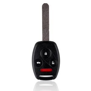 keyless entry remote control uncut car key fob for 2008 2009 2010 2011 2012 honda accord sedan / 2009-2015 pilot remote car key fob fcc id:kr55wk49308