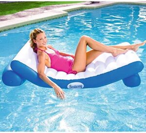 swimming ring beach water inflatable loungers floating row, swimming pool float inflatable toy adult & child floating bed water recreation chair