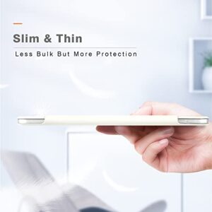 Magnetic Case for iPad Air 5/4, Slim Smart Folio for iPad Air 5th/ 4th Generation 10.9 Inch 2022/2020 Model, Trifold Stand Case, Auto Sleep/Wake, Support 2nd Gen Apple Pencil Charging (White)