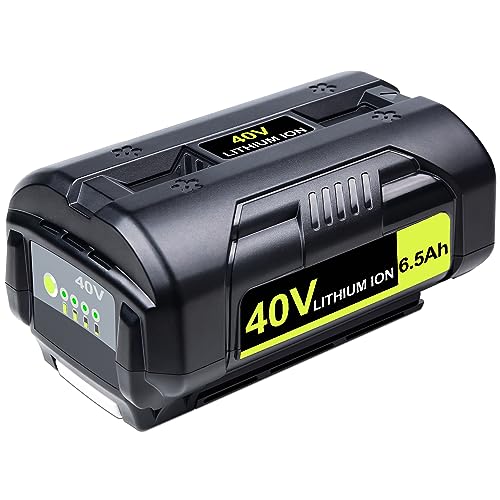 JGSPJ Battery Replacement for Ryobi 40V Battery OP4040 OP4026 OP4030 OP4050 OP4060A 6.5Ah 40V Lithium Ion Tool Batteries