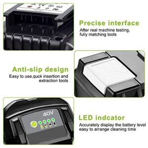 JGSPJ Battery Replacement for Ryobi 40V Battery OP4040 OP4026 OP4030 OP4050 OP4060A 6.5Ah 40V Lithium Ion Tool Batteries