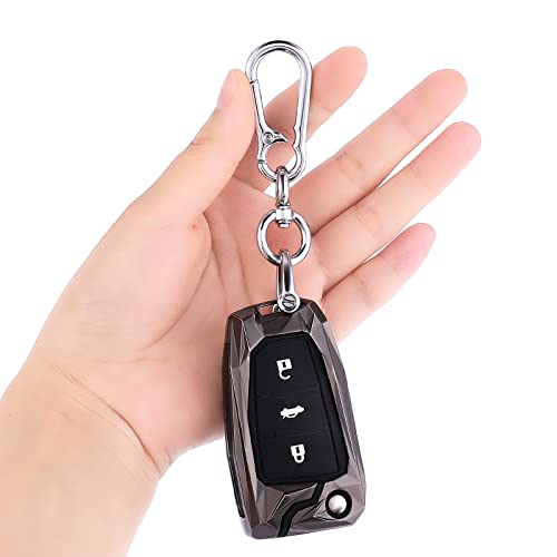 Giantree Horseshoe Buckle Car Keychain, Universal Keychain Zinc Alloy Key Chain 360 Degree Rotatable with Anti-lost D-ring Fit for Men and Women