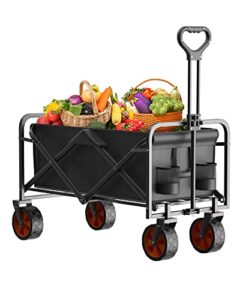 logard collapsible folding wagon,heavy duty utility beach wagon cart,outdoor camping wagon