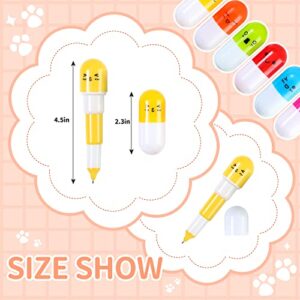 Party Favors for Kids, 24pcs Vitamin Capsule Ballpoint Pens for Teens Adults, Prizes for Kids Classroom, Nurse Gifts Goodie Bag Stuffers Carnival Prizes School Classroom Rewards Treasure Box Fillers