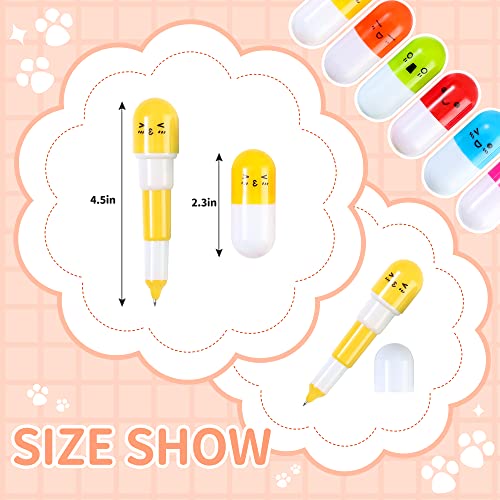 Party Favors for Kids, 24pcs Vitamin Capsule Ballpoint Pens for Teens Adults, Prizes for Kids Classroom, Nurse Gifts Goodie Bag Stuffers Carnival Prizes School Classroom Rewards Treasure Box Fillers