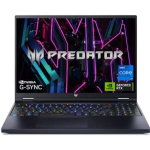 Acer Predator Helios 16 Gaming Laptop | 13th Gen Intel Core i7-13700HX | NVIDIA GeForce RTX 4060 | 16" 2560 x 1600 165Hz G-SYNC Display | 16GB DDR5 | 1TB Gen 4 SSD | Killer Wi-Fi 6E | PH16-71-74UU