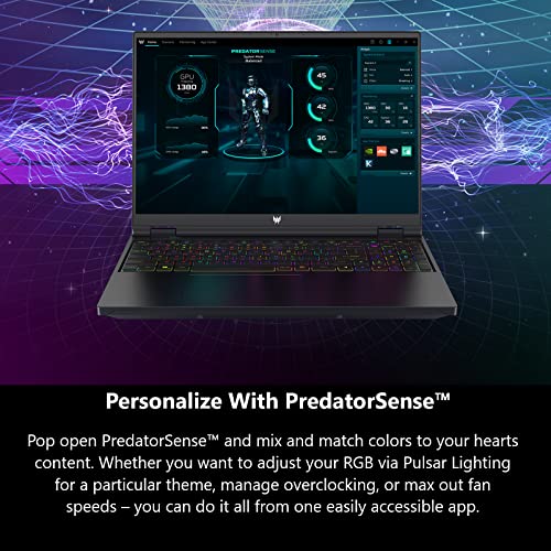 Acer Predator Helios 16 Gaming Laptop | 13th Gen Intel Core i7-13700HX | NVIDIA GeForce RTX 4060 | 16" 2560 x 1600 165Hz G-SYNC Display | 16GB DDR5 | 1TB Gen 4 SSD | Killer Wi-Fi 6E | PH16-71-74UU