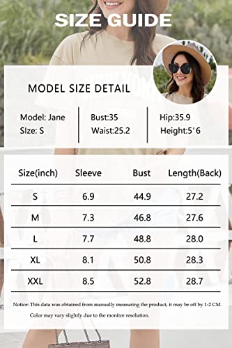 Women’s Oversized New York Letter Graphic Print Short Sleeve Tunic Tops Crew Neck Loose Fit Tee Casual T Shirts