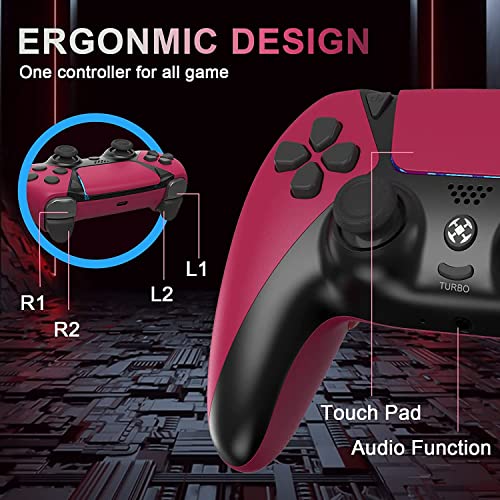 OUBANG Control for PS4 Controller, Game Remote for Elite PS4 Controller with Turbo, Steam Gamepad Work with Playstation 4 Controller with Back Paddle, Scuf Controllers for PS4/Pro/PC/IOS/Android Gamer