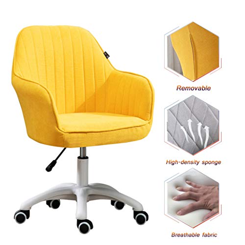 Chair Desk Chair Swivel Ergonomic Office Chair Ergonomic Office Chair, Computer Desk Chair, Swivel and Rocking Task Chair with Strong Shield Type Lumbar Support, Height Adjustable Mid-Back Chair with