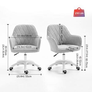 Chair Desk Chair Swivel Ergonomic Office Chair Ergonomic Office Chair, Computer Desk Chair, Swivel and Rocking Task Chair with Strong Shield Type Lumbar Support, Height Adjustable Mid-Back Chair with