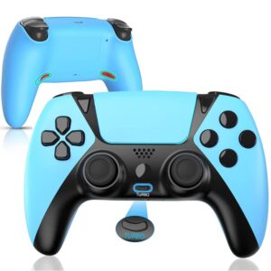 topad remote for ps4 controller compatible with playstation 4/pro/slim/pc/steam,sucf ymir wireless gamepad controls for ps4 mando with paddles/turbo/precise joystick/audio/bluetooth/motion sensor,blue