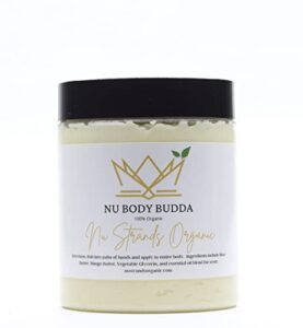 nu strands organic nu body budda- vanilla citrus, vegan, cruelty-free, 24 hour hydration, great for eczema, all skin types, baby friendly, organic ingredients 8 oz