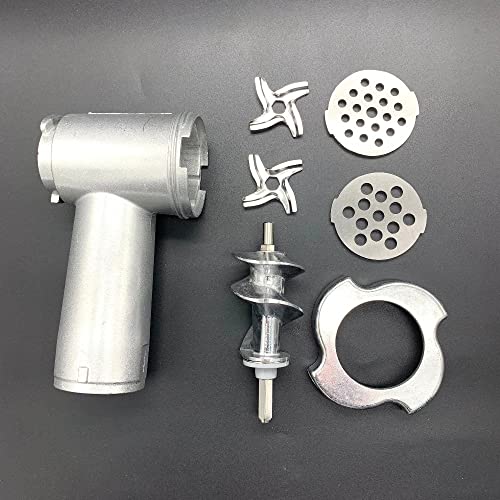 Meat Grinder Screw and blades Mincer Auger MS-0695960 SS-989843 for Moulinex meat screw grinder parts (Size : 5pcs cross knife)