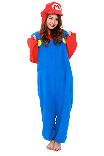 Super Mario Bros Kigurumi Onesie (Mario) (One Size) Multi