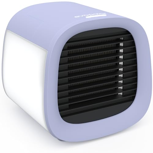 Evapolar evaCHILL Portable Air Conditioners/Mini AC Unit/Small Personal Evaporative Air Cooler and Humidifier Fan for Bedroom, Office, Car, Camping/EV-500 / Lavender