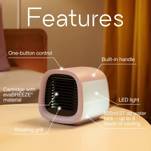 Evapolar evaCHILL Portable Air Conditioners/Mini AC Unit/Small Personal Evaporative Air Cooler and Humidifier Fan for Bedroom, Office, Car, Camping/EV-500 / Lavender