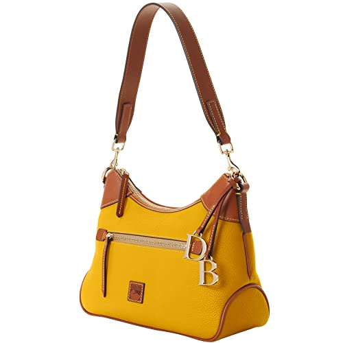 Dooney & Bourke Handbag, Pebble Grain Hobo Shoulder Bag - Mustard