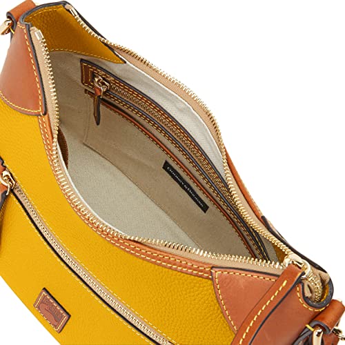 Dooney & Bourke Handbag, Pebble Grain Hobo Shoulder Bag - Mustard