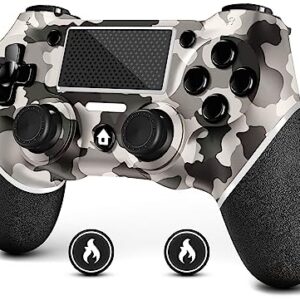 AceGamer Wireless Controller for PS4 Gamepad Compatible with PS4/Pro/Slim Double Shock/Touchpad/Headphone Jack/Six-axis Motion Control (Camouflage)