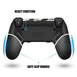 AceGamer Wireless Controller for PS4 Gamepad Compatible with PS4/Pro/Slim Double Shock/Touchpad/Headphone Jack/Six-axis Motion Control (Camouflage)