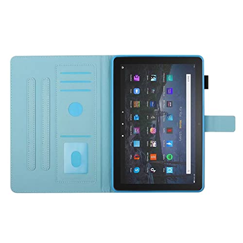 Amazon Fire HD 10 Tablet Case, HD10 Plus Tablet Case (11th Generation, 2021 Release), Premium PU Leather Stand Cover with Smart Auto Wake/Sleep, Books