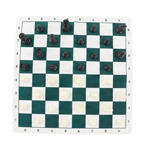 jopwkuin travel chess set, light entertainment game compact foldable increase feelings roll up chess board set for picnic for family gatherings(wang gao 95mm)
