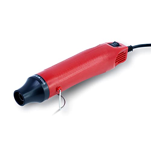 Mini Heat Gun, 300W Portable Heat Gun for Crafts, Fast Heating Handheld Hot Air Gun for DIY, Electronics Repairing, Wrapping, Soldering, Paint Removing and Watercolor Drying(RED)