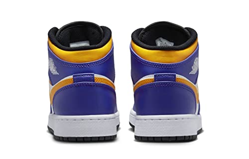 Nike Air Jordan 1 Mid GS Dark Concord/Taxi-White-Black Size 4.5